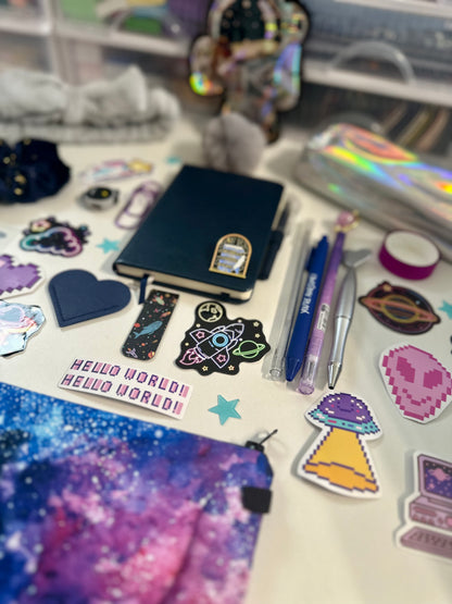 Pixel Stardust Bundle | Cosmic Bookish & Stationery Gift for Creators