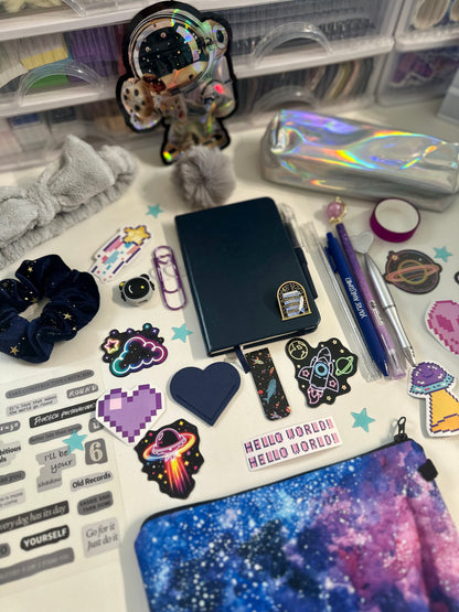 Pixel Stardust Bundle | Cosmic Bookish & Stationery Gift for Creators