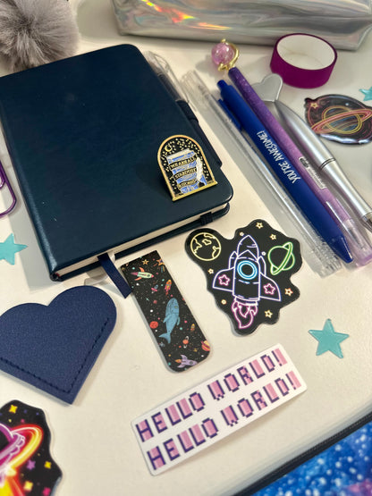 Pixel Stardust Bundle | Cosmic Bookish & Stationery Gift for Creators