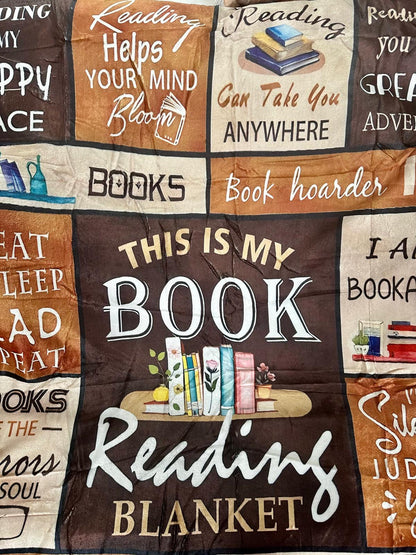 Reading Blanket – Cozy Bookworm Essential | Soft Throw for Book Lovers